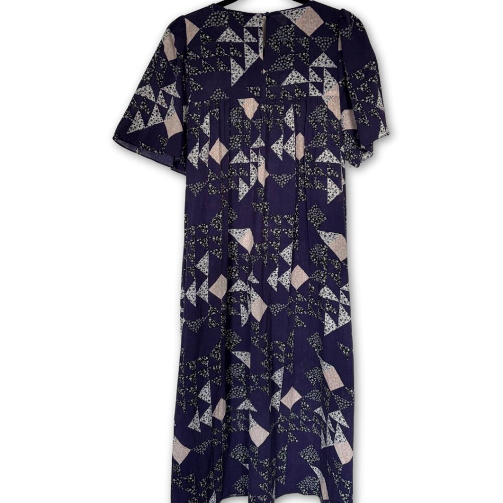 Madewell | Square Neck Dress In Patchwork Quilt - Size M